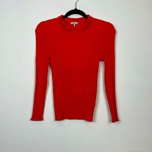 Ganni Ribbed Knit Top